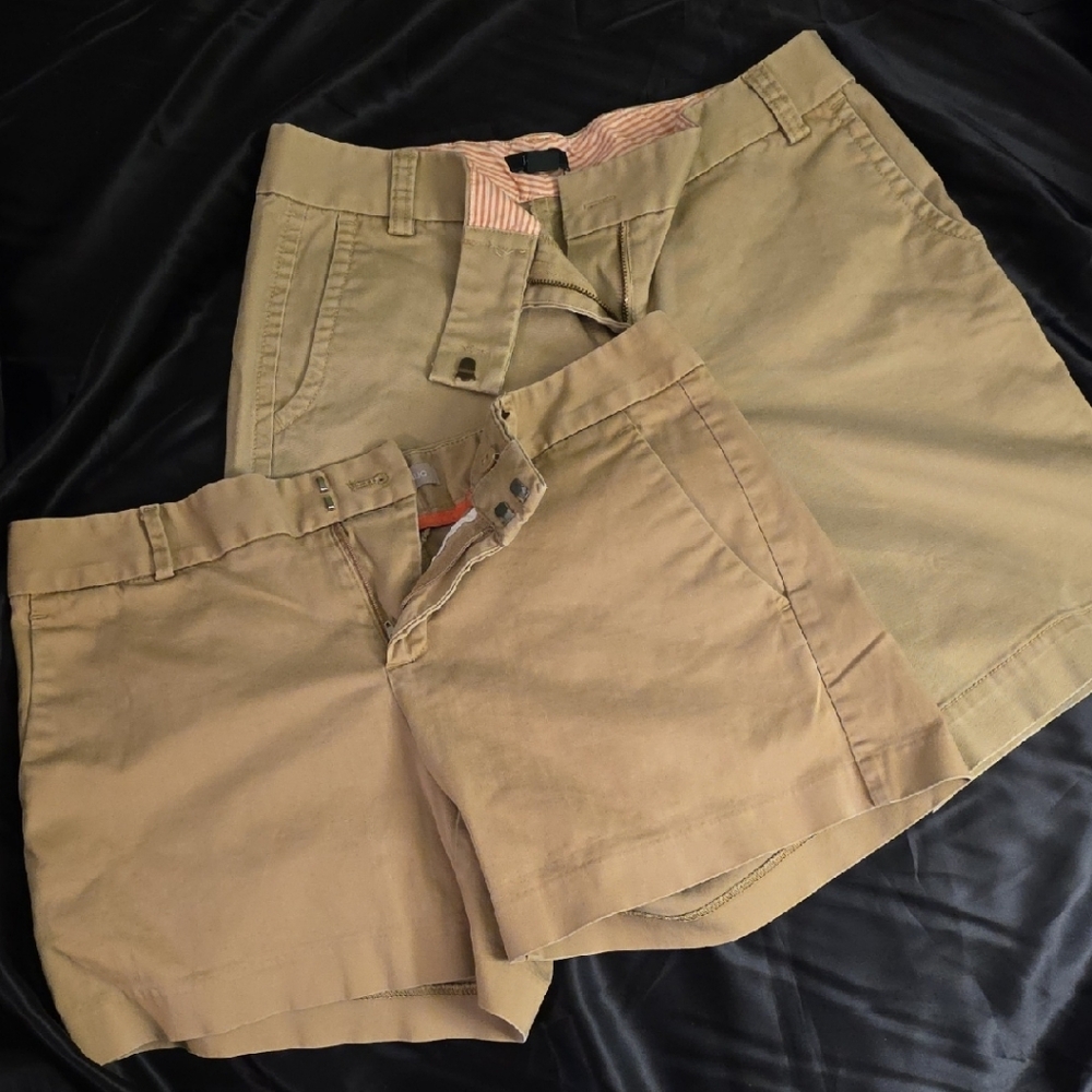 Khaki and Tan Shorts Set